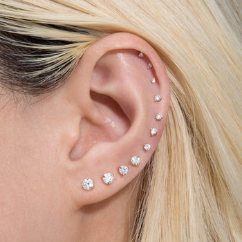 Black Diamond Stud Earrings In 14k Rose Gold at Rs 49900/pair | Diamond Ear  Stud in Surat | ID: 2853181400997